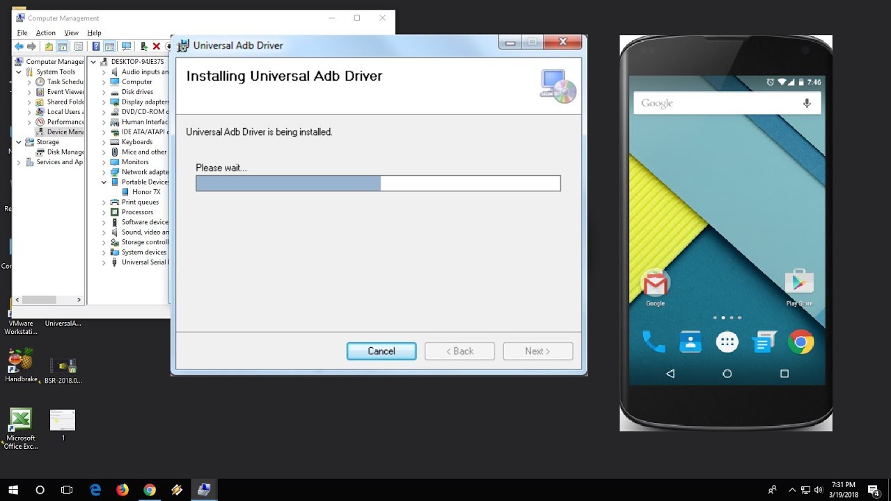 how to install android usb driver pdanet